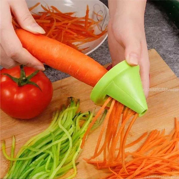 Kitchen Tools Vegetable and Fruit Multifunctional Spiral Chopper Peeler Manual Potato Carrot Radiant Rotating Grille Kitchen Accessories X25