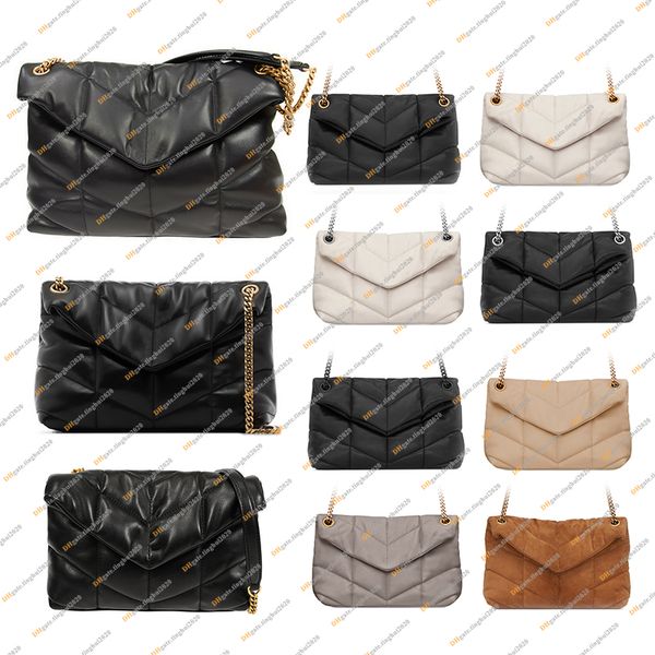Ladies Fashion Designe PUFFER Sheepskin Chain Bags Shoulder Bag Crossbody TOTE Handbags Top Handbag Bag TOP Mirror Quality 620333 577475 577