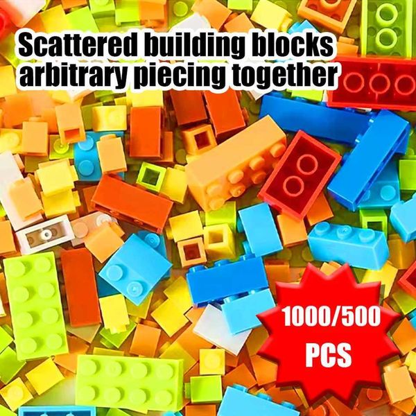 1000 piece building block set DIY educational toys for assembling building blocks gift box puzzle splicing children girlsC250108