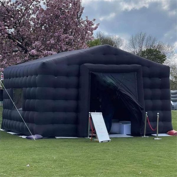 Inflatable Black Tent for Events - Customizable Outdoor Canopy for Camps & Parties