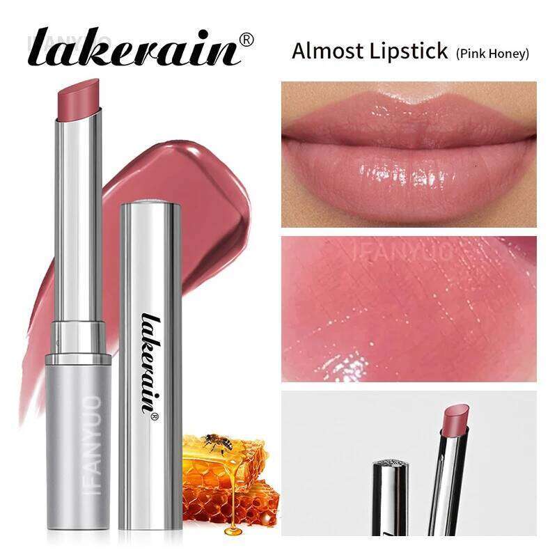 free shipping Vitamin E Pink Honey Lipstick Nourishing Moisturizing Tinted Lip Plumping Balm Smooth Enhancing Natural Color Lip Care Makeup