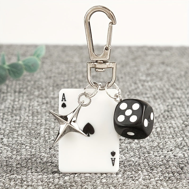 TEMU Acrylic Keychain With Star Pendant, Cartoon Number Theme Charm, Suitable For Phone Strap, Car Hanging, Keychain, Bag Accessory, Ideal For Gifts,