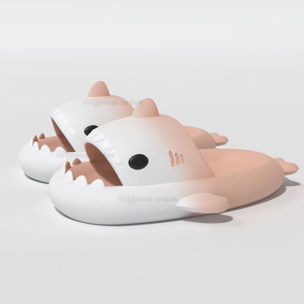 Summer Home Women Shark Slippers Anti-skid EVA Solid Color Couple Parents Outdoor Cool Indoor Household Funny Shoes Z2hG#