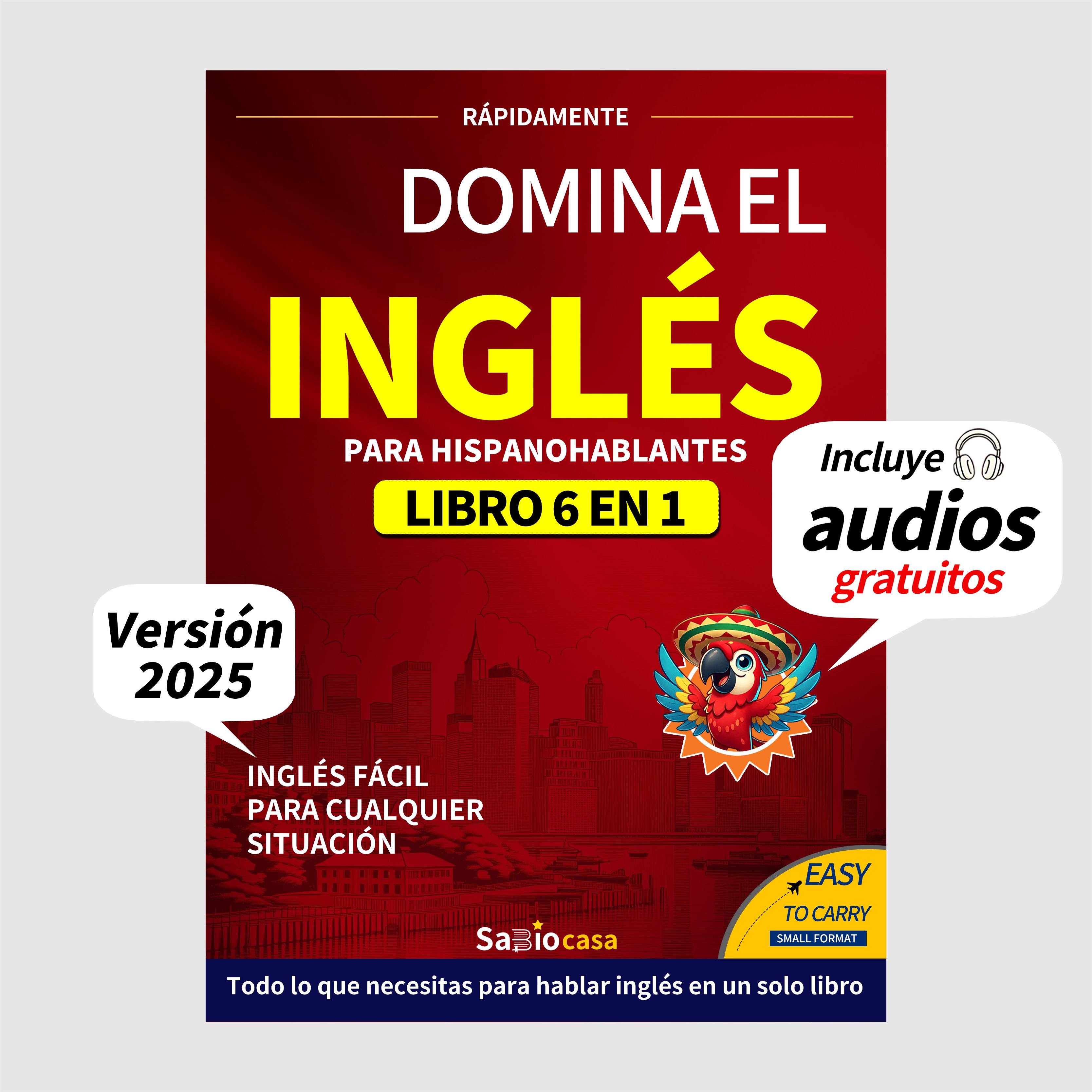 TEMU Dominate English 6 Books In 1 With Audio For Spanish Speakers A Powerful Learning System For Beginners And Real Life Communication (spanish