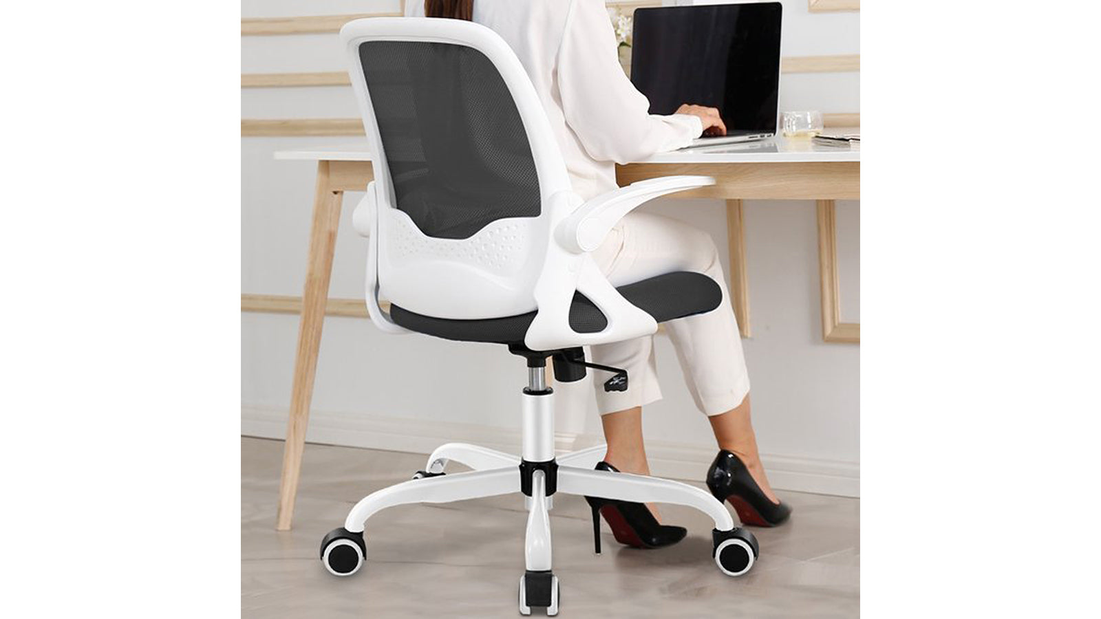 KERDOM FelixKing Comfy Swivel Task Chair White