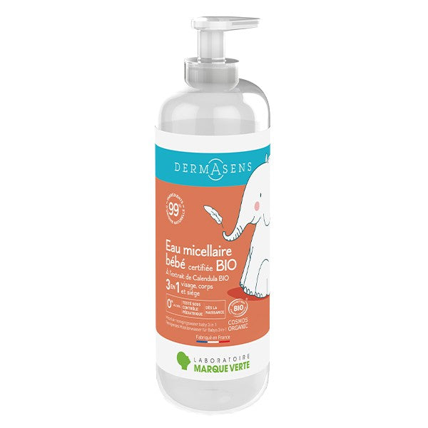 Dermasens Agua micelar limpiadora infantil ecológica 3 en 1500ml
