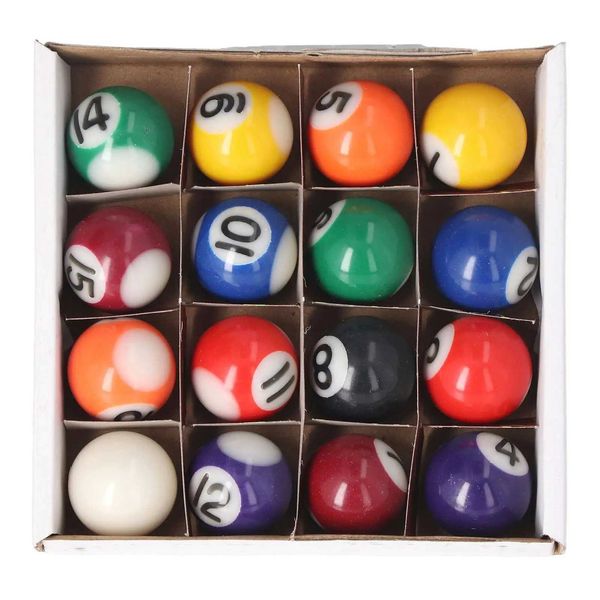 6pcs mini pool billiard balls 32mm-38mm-25mm - impact resistant and environmentally friendly mini pool billiard ball set suitable for childr