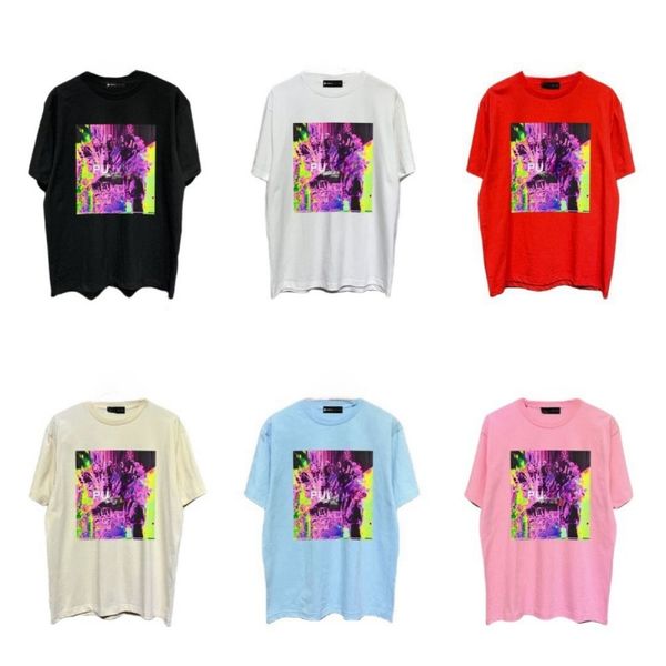 2024 Designer Pur Mens T-shirt Men&#039;s Plus Tees & Polos Shirts Letter Printed Clothing 6Colors S-XXL