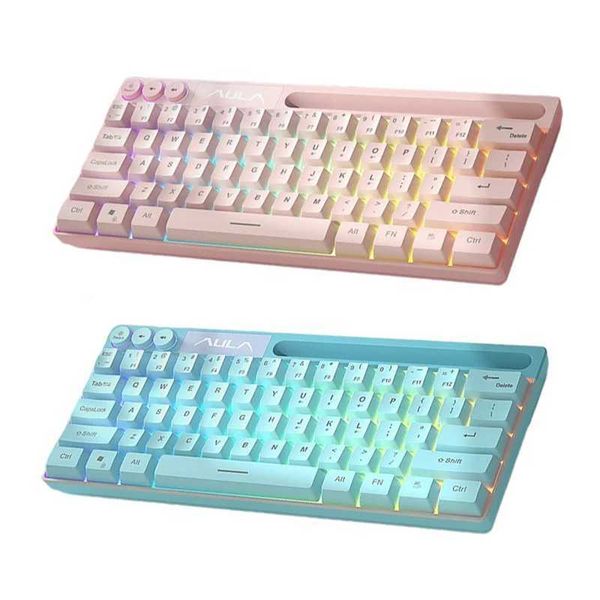 Keyboards 61 key backlit computer wireless keyboard mini game 60% and office pink USB RGB keyboard teclado PC keyboard CL250110