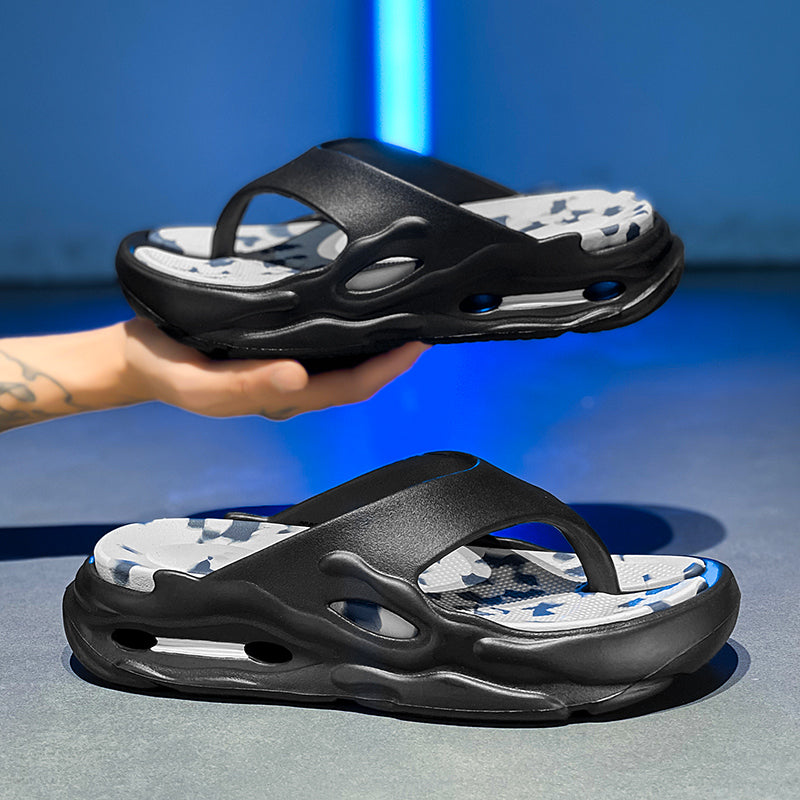 High Quality New Men&#039;s Flip Flops Outdoor Indoor Slippers Thick Soft Sole Slides Men Women Beach Sandals Non-slip Home Slippers