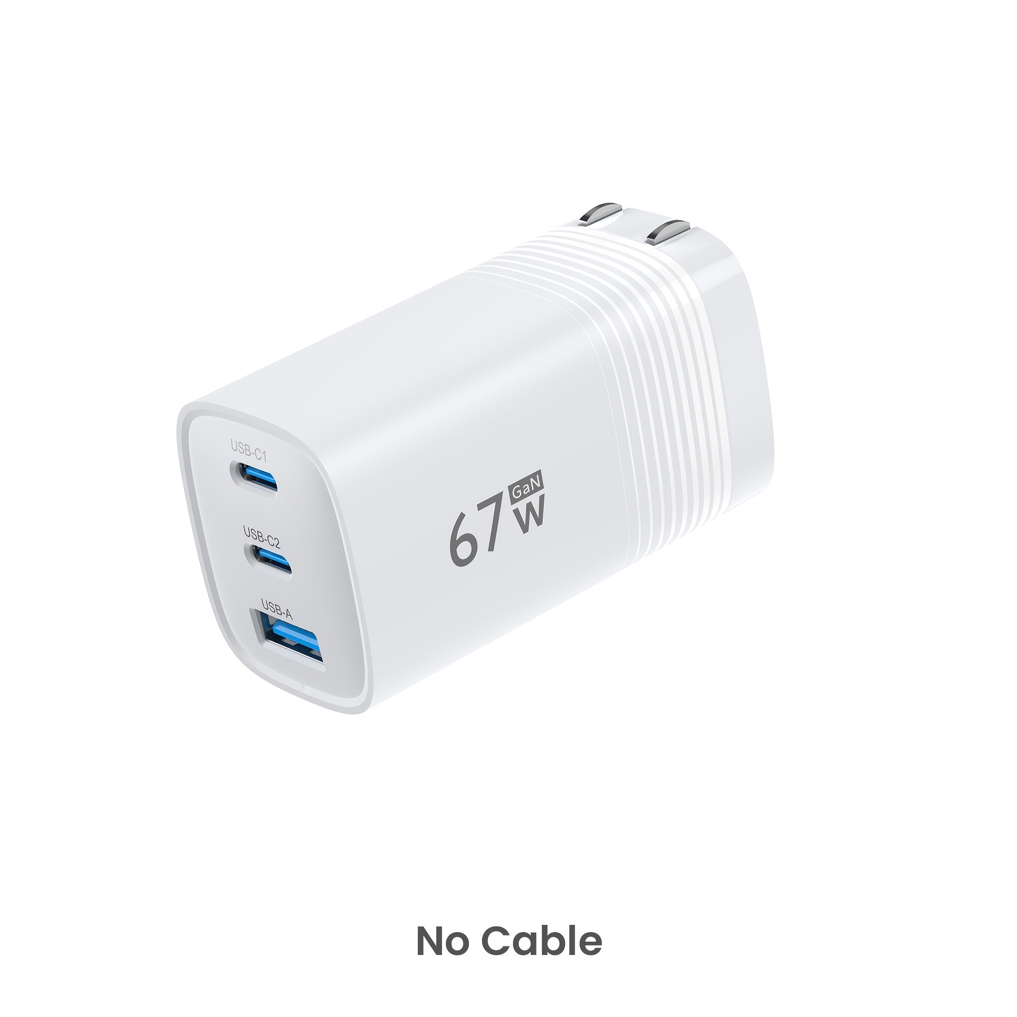 TEMU 67w Usb C Charger, 3-port Fast Gan Charger , Pd3.0 Pps Compact Foldable Wall Charger For Macbook Pro-air, Dell Xps, -15 - Iphone14-13-ipad Pro,