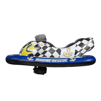 PoolCandy Inflatable Ride-On Marine Rescue Watercraft Float