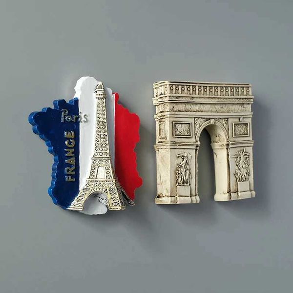 Paris France Eiffel Tower triumphal arch European refrigerator magnetic fridge magnets world tourist souvenir collection giftsM240808