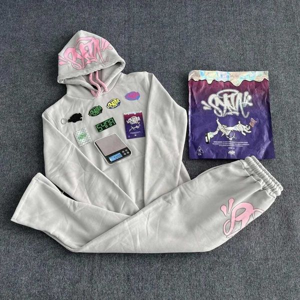 Meninas femininas Sy Clothing World Women Women Jogging Mens Capuz de algodão UK Drill Drill Jacket And Troushers Streetwear Coat Young Fash