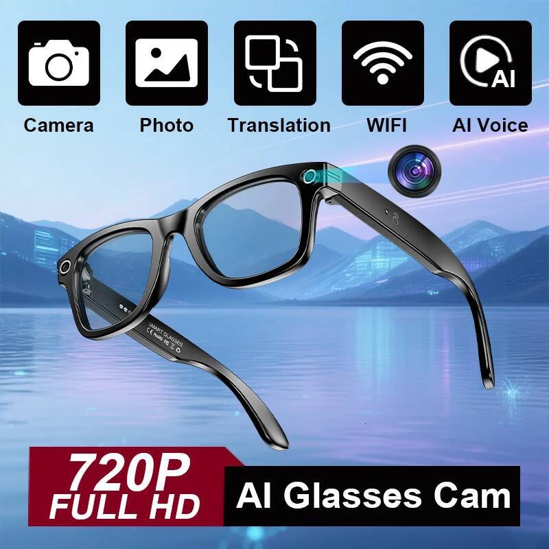 Upgrade Smart Glasses Men AI Language Translation Wireless Music Camera Control Bluetooth Call Sunglasses Sports Women Eyeglass