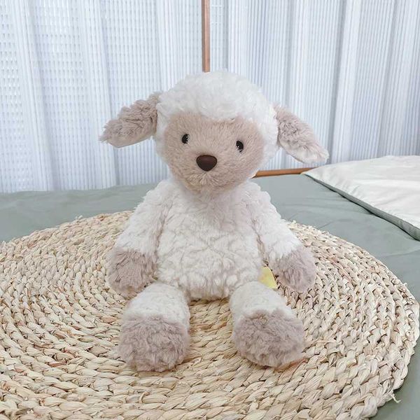 Plush Dolls 35cm Childrens Plush Toys Kawaii Sheep Toy Soft And Cute Little Lamb Sleeping Appease DollY2412161K2H