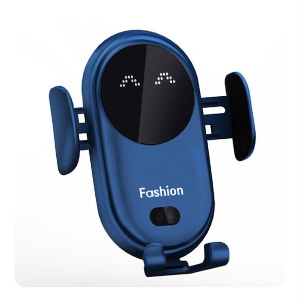 S11 Smart Infrared Sensor Wireless Charger Automatic Car Mobile Phone Holder Base Chargers with Suction Cup Mount Bracket for iPhone Samsung