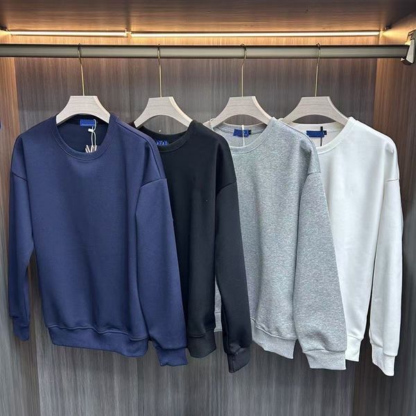 Mens Hoodie Polo Capuz Pony Bordado Logo Capuzes Designer Cotton for Athleisure Sports Casque de algodão sólido Base solta Crew pescoço Sole