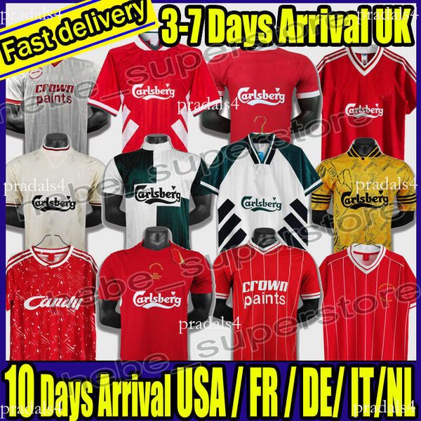 85 86 DALGLISH RUDDOCK RETRO Soccer Jerseys 93 97 FOWLER REDKNAPP WRIGHT ANAMAN 04 05 08 09 10 GERRARD TORRES MASCHERANO Football Shirt 1dc