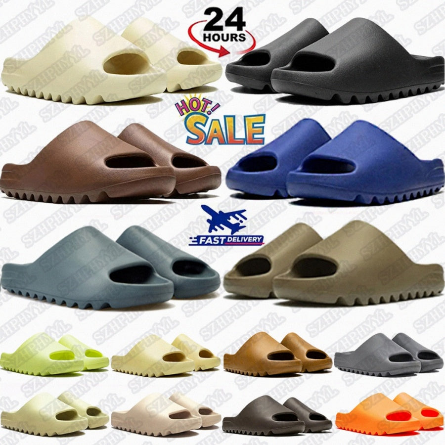 Designer slides Slide Resin slippers Onyx Slate slipper Men Grey Dark mens Marine Bone Granite Salt Azure womens Flax Pure Glow Green7qXF#