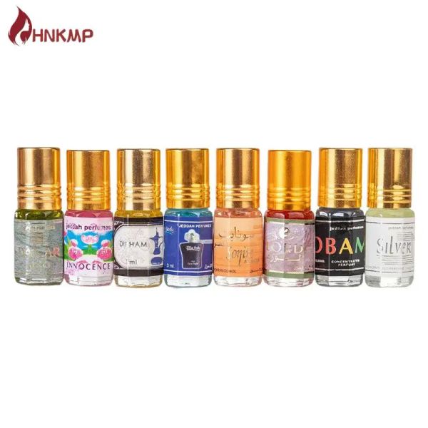 3ML Muslim Roll On Perfume Fragrance Essence Oil Body Scented Long Lasting Fragrance Alcohol Free Natural Floral Essential Oil