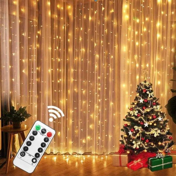 Lights Curtains Garden Merry Home Celebration Christmas Gifts Navidad 2021 New Year Decoration W241008