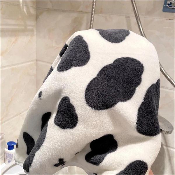 Bath Towel Towel Korean Cow Printed Cute Shower Soft Quick Drying Bath Towels Absorbent Washcloth Household Face Toallas Multi-functional CL