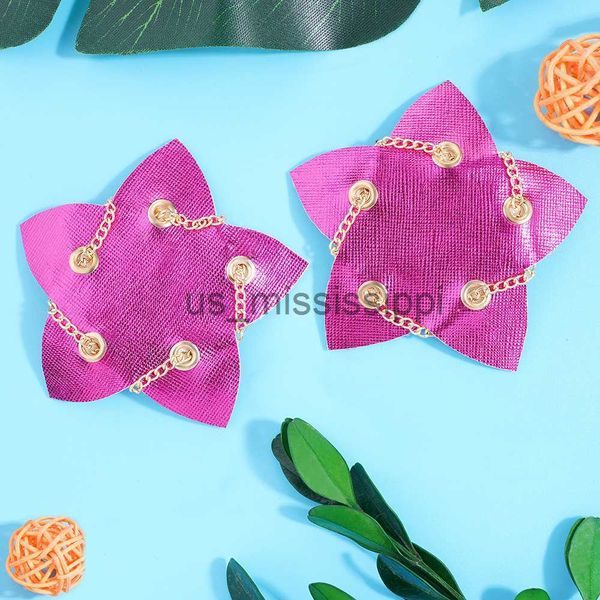 Breast Pad Personality Self Adhesive Nipple Cover Chain Perforation Breast Sticker Cosplay Nipple Pasties Pole Dance Ladies Bra Accessories