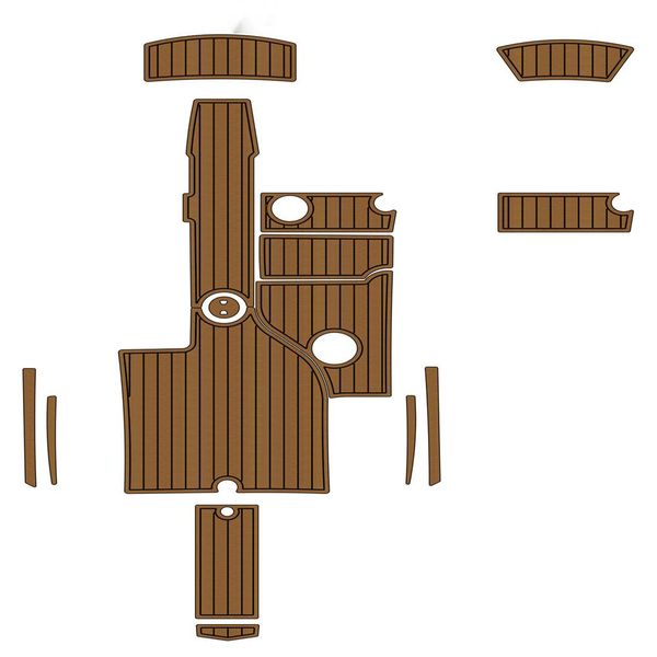 2012 Mastercraft X2 Cockpit Pad Boat EVA Foam Faux Teak Deck Floor Mat Flooring