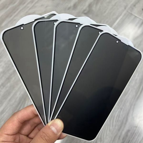 Screen Protector For iPhone 16 Pro Max 15 Plus 14 13 Mini 12 11 XS XR X 8 7 SE Privacy Tempered Glass Private Full Guard Film Explosion Curv