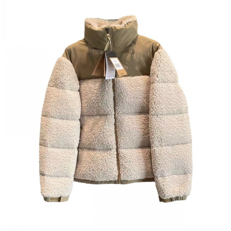 Mens Jacket Faux Fur Designer Fleece Jacket Women Faux Shearling Outerwear Coats Men lambs wool Winter Coat Parka Overcoat Fashion Thick Warm design