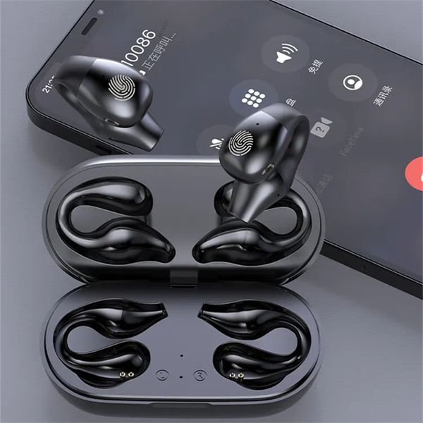 For Iphone 15 Samsung Xiaomi Smart Phone 2024 Bone Conduction Earbuds TWS Wireless Low Latency NFC Earphones Bluetooth Stereo Not In-Ear Hea