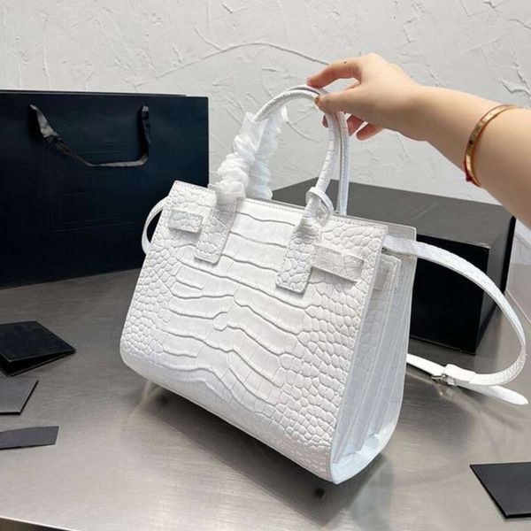 Organ Tote Bag womens Dinner bag crossbody handbags Designer Shoulder Bags 26cm 22 Cm Crocodile Grain Calfskin With Lock Hasp Black Handbag