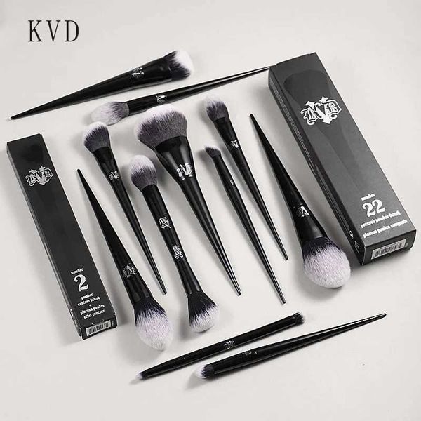 Makeup Brushes Kat Von D makeup brush set and kit basic powder blusher highlight concealer powder sculpture eye shadow brush KVD brand makeu