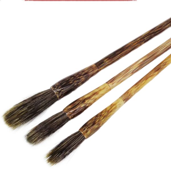 Stone Badger Hair paitning Brush Set Chinese Stone Tree Trunk Painting Brush Chinese Landscape Freehand Drawing Special Hard Hair Brushes