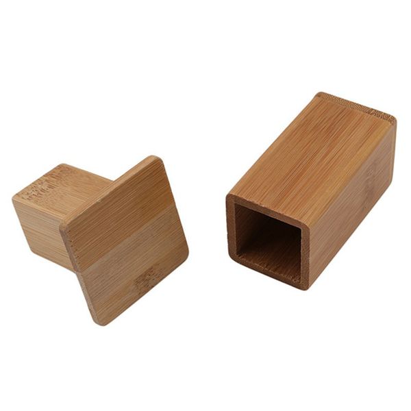 Bamboo Toothpick Box with Lid, Household Wood Holder, Square Tank Holders, Home Table Decoration