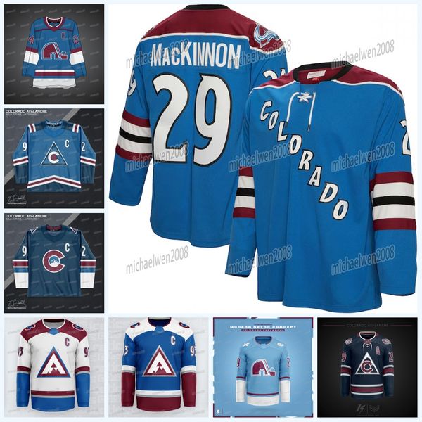 29 Nathan MacKinnon Avalanche 2024-25 CONCEPT Jersey 92 Gabriel Landeskog Cale Makar Ross Colton Matt Stienburg Artturi Lehkonen Bradley Mik