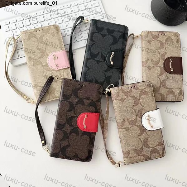 Wrist Strap Luxury Designer IPhone 15 Pro Max Case Phone Cover For 14promax 12 11 Xr Xs 13 Pro Max Card Holder Phone Cases Shockproof Wallet