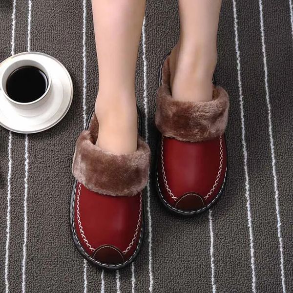 Eyriphy warm and smooth womens mens thick soled fluffy fuzzy home shoes casual bedroom couple slippers indoor comfortable cotton shoes 25010
