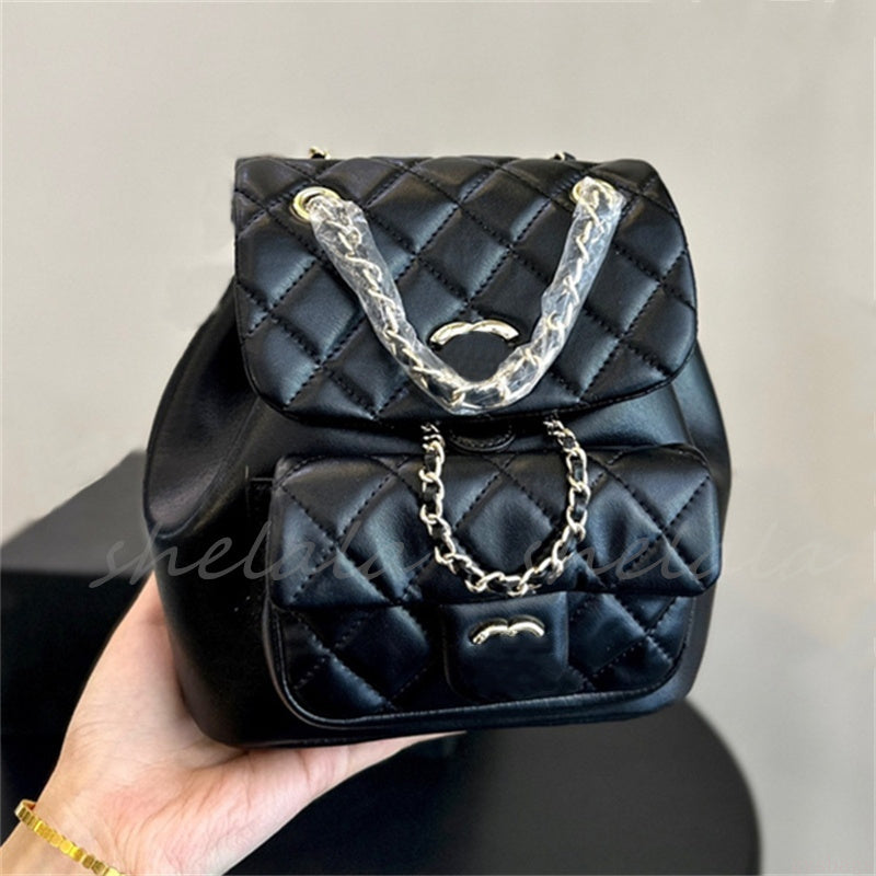 Woman Backpack Shoulder Bags Designer Back Pack Mini School Chain Bag Leather Handbag 4 colors