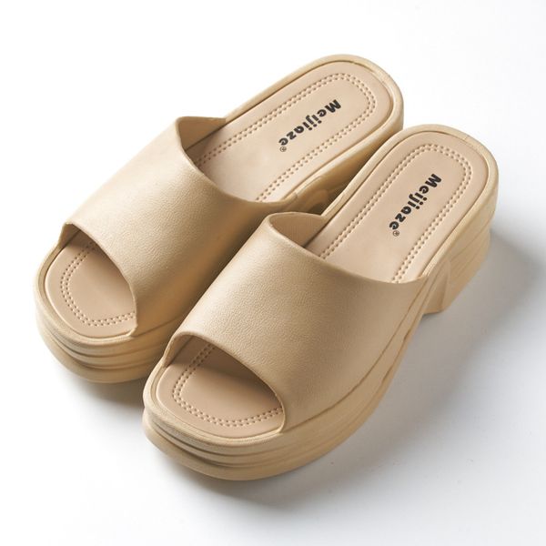 Slip Summer on Women Wedges Sandals Platform High Heels Fashion Open Toe Woman Slippers Comfortable Slides Ladies Casual Shoes 7c01 Fashi pe