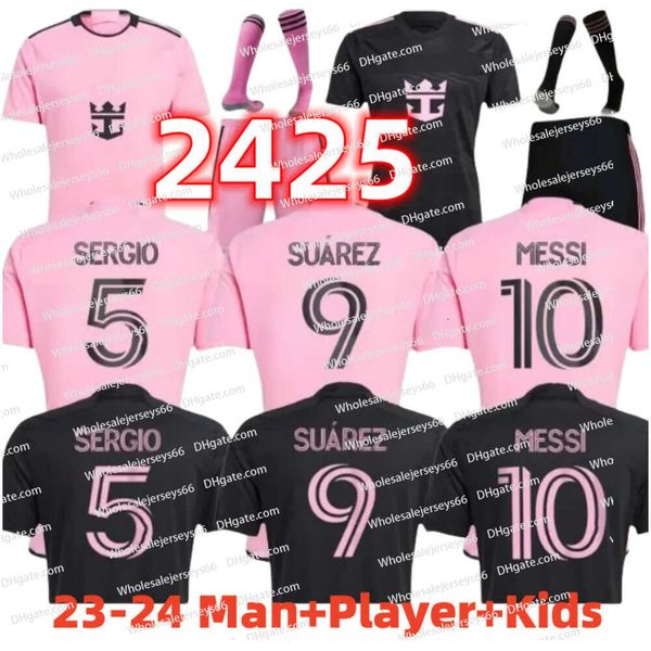 24 25 MESSIS Fans Men Kids 23 24 Inter Miamis FC Player Home Away Soccer Shirts SUAREZ Soccer Jerseys SERGIO JORDI ALBA MOTA Football Kits