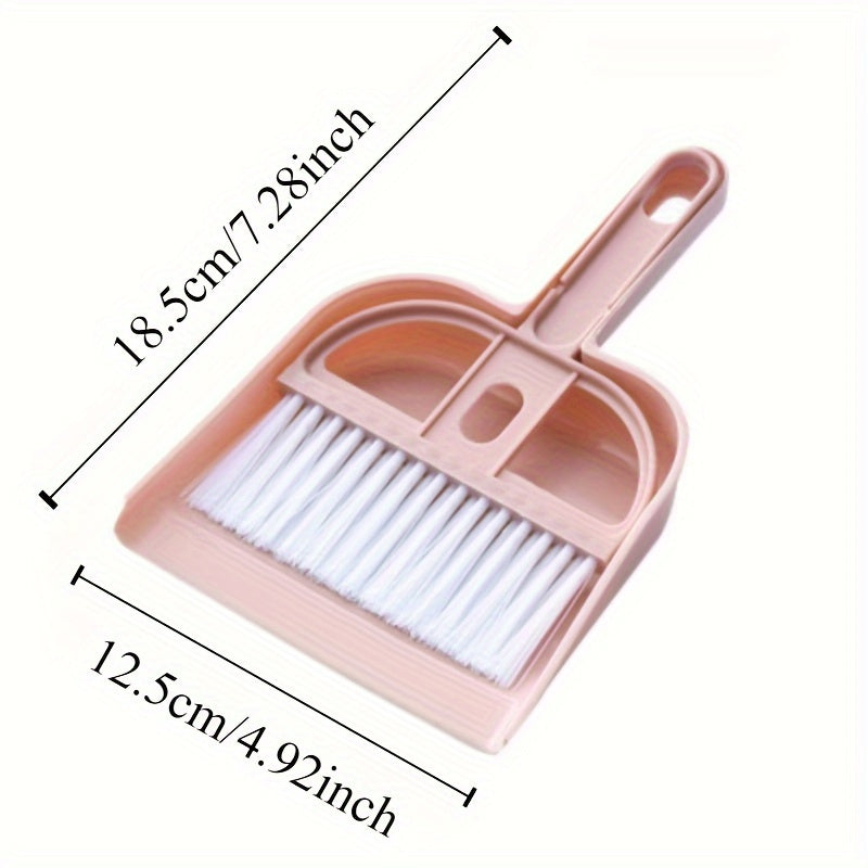 TEMU Set - Small Dustpan And Broom For Pet Cage, Plastic Professional Cleaning Tool For Guinea Pigs And Other Small Animals