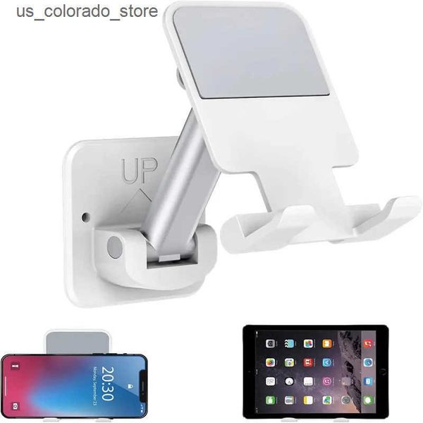 Cell Phone Mounts Holders Wall Mount Cell Phone Tablet Holder Retractable Phone Stand for Mirror Bathroom Bedroom Kitchen Treadmill Non Slip