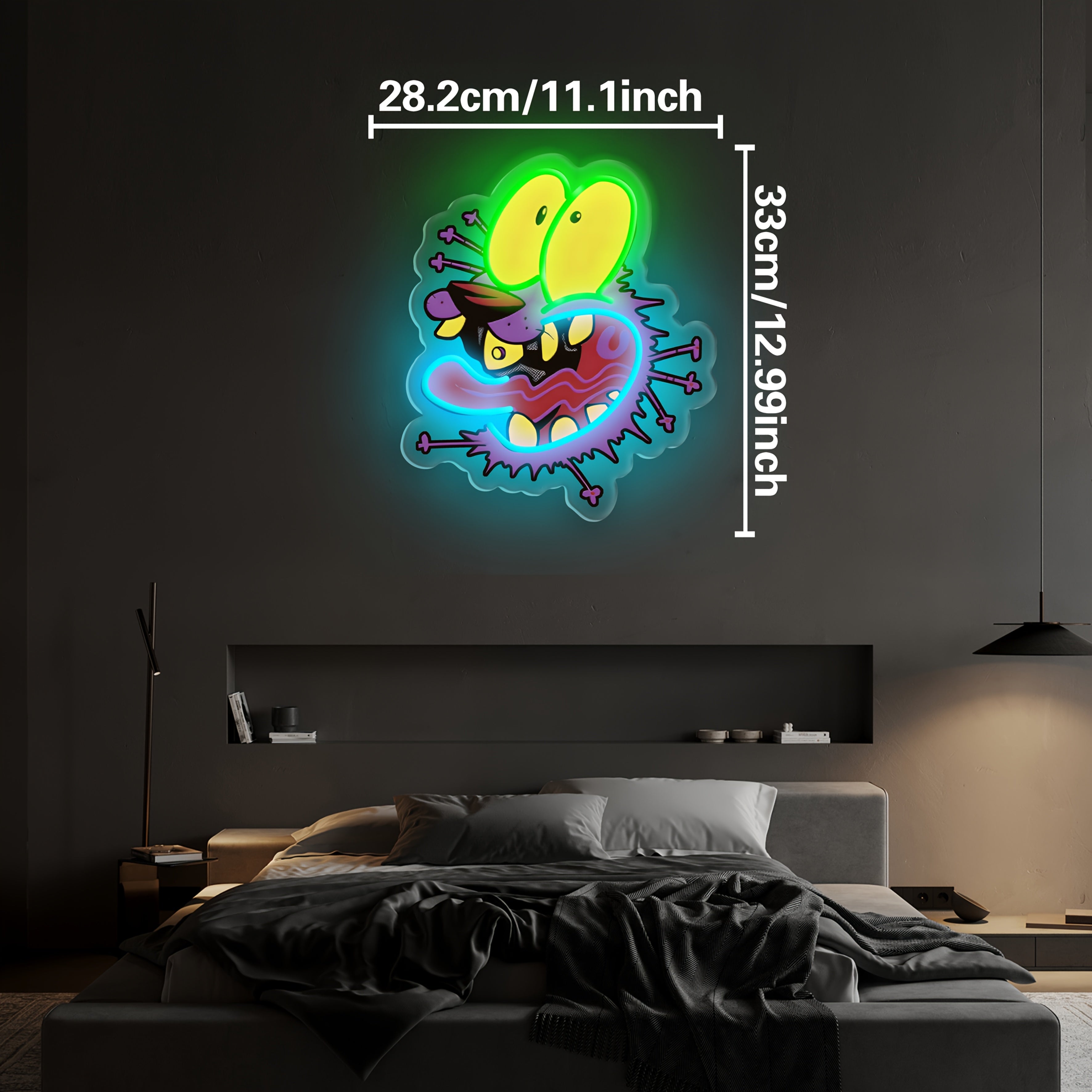 TEMU A Little Dog Neon Light, Usb Powered, Adjustable Brightness , Led Night Light, Home Wall Decoration Atmosphere Light, Suitable For Living Rooms,