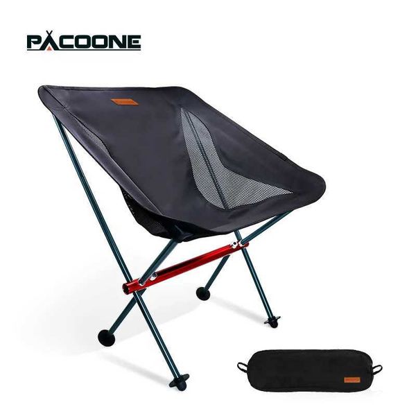 Camp Furniture PACOONE Outdoor Portable Camping Chair Oxford Cloth Folding Bench Fishing Barbecue Picnic Beach Ultra Light New H241121