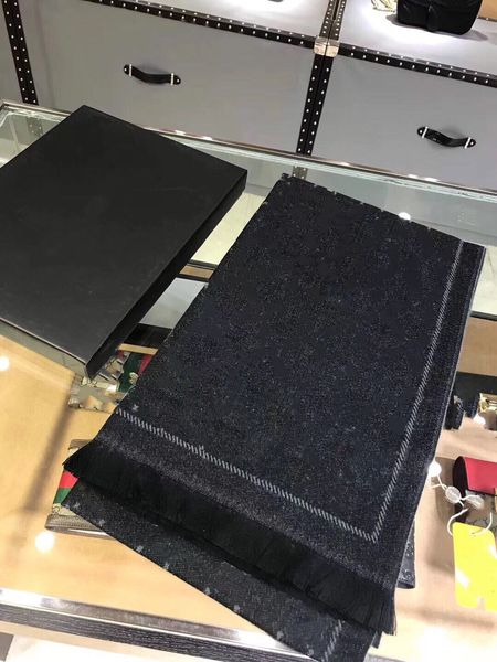 Stylish Women Cashmere Scarf Full Letter Printed Scarves Soft Touch Warm Wraps With Tags Autumn Winter Long Shawls wholesale