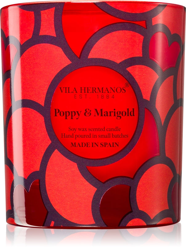 Vila Hermanos 70-års doftljus vallmo & ringblomma 200 g