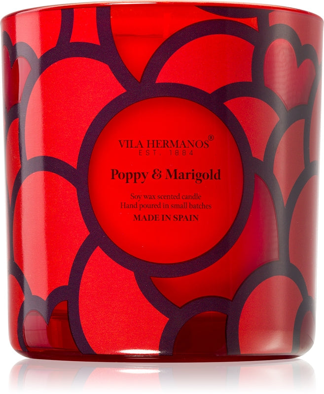 Vila Hermanos 70-års doftljus för vallmo och ringblomma 500 g