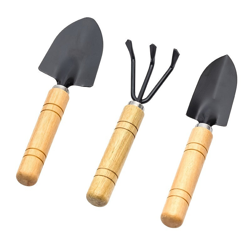 TEMU Gardening Tools For Household Gardening, Gardening, Soil Removal, Flower Shovel, Potted Flower Planting Tool, Three-piece Small Shovel